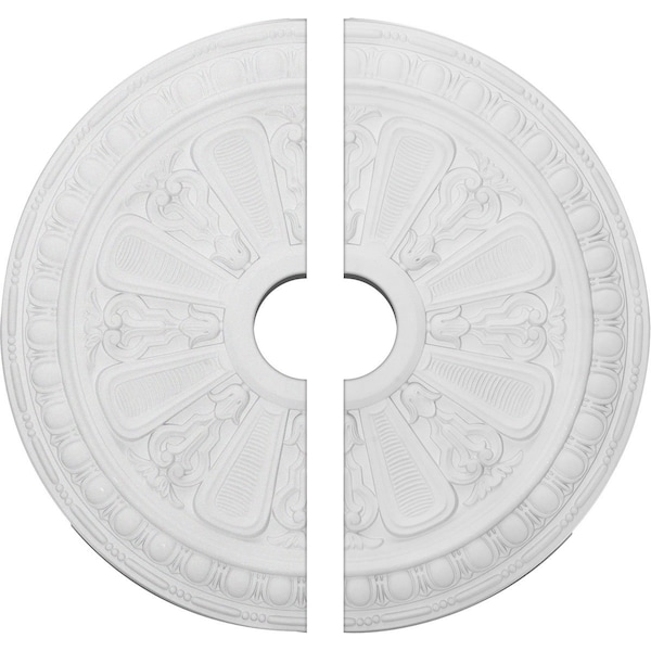 Ekena Millwork Bristol Ceiling Medallion, Two Piece (Fits Canopies up to 3 7/8"), 23 1/2"OD x 3 7/8"ID x 1"P CM23BI2 - main